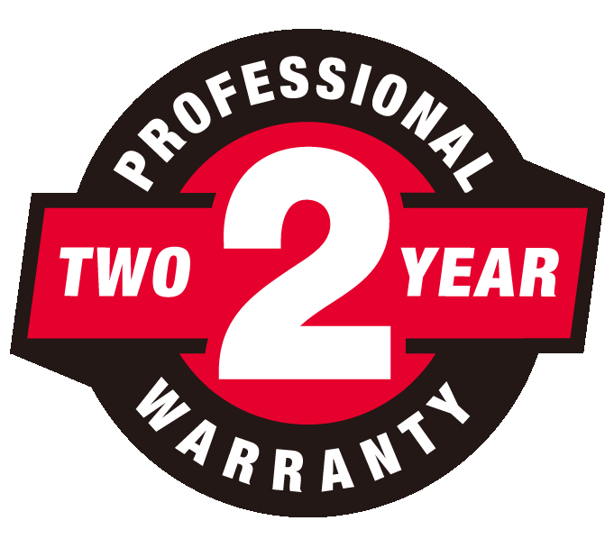 2 Year Professional Warranty